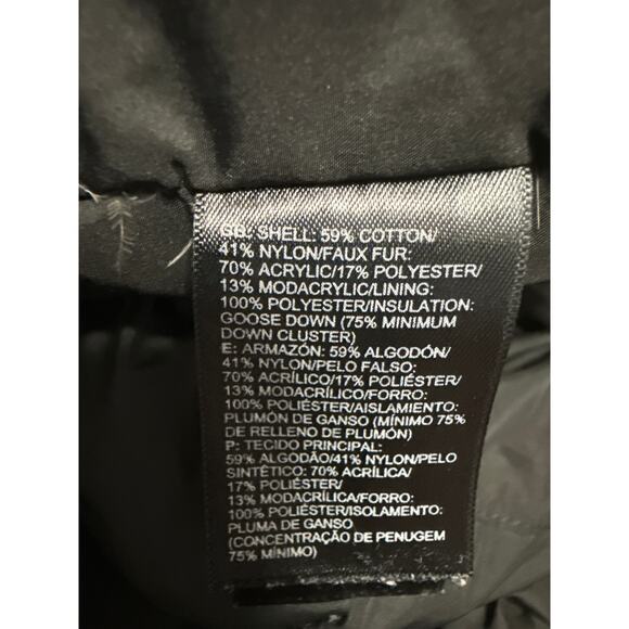 The North Face Black Long Sleeve Hooded Hoodie Trench Parka Coat Jacket Size XS - Picture 7 of 7